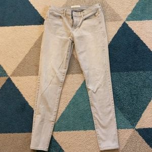 Gap true skinny light gray jeans
